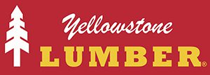 Yellowstone Lumber logo with red background