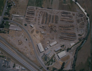 aerial view of Yellowstone Lumber in Rigby, Idaho